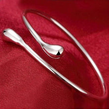 Load image into Gallery viewer, Teardrop Bangle in Sterling Silver