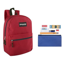 Load image into Gallery viewer, Trailmaker Classic 17 Inch Backpack + 12 Piece School Supply Kit