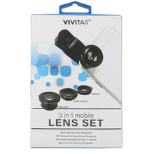 Load image into Gallery viewer, Vivitar 3-in-1 Mobile Lens Set