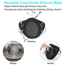 Load image into Gallery viewer, PM2.5 Mouth Nose Disconnect-type Reusable Washable Silicone Mask
