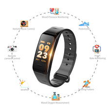 Load image into Gallery viewer, Waterproof Purple Smart Wristband Bracelet Fitness Tracker Health Monitor Heart Rate
