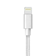Load image into Gallery viewer, 3-Pack: Heavy Duty Braided iPhone Lightning USB Cable - White
