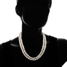 Load image into Gallery viewer, 3-Piece Set: 36" White Freshwater Pearl Endless Necklace and Earrings Set
