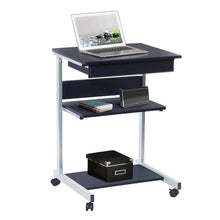 Load image into Gallery viewer, Rolling Laptop Cart with Storage
