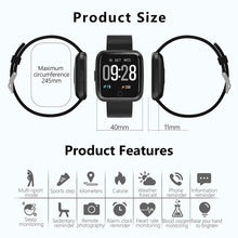 Load image into Gallery viewer, Waterproof Touch Screen Watch Heart Rate Sports Fitness Tracker
