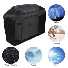 Load image into Gallery viewer, 57" Black Barbecue Gas Grill Waterproof Cover
