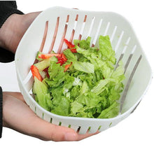 Load image into Gallery viewer, White Salad Cutter Bowl
