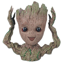 Load image into Gallery viewer, Boxod Treeman Baby Groot Succulent Flower Pot with Hole Pen Holder
