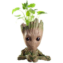 Load image into Gallery viewer, Boxod Treeman Baby Groot Succulent Flower Pot with Hole Pen Holder
