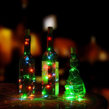 Load image into Gallery viewer, 3-Pack: Wine Bottle Cork Lights Copper Led Light Strips Rope Lamp Kit DIY Colorful
