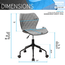 Load image into Gallery viewer, Modern Height Adjustable Office Task Chair
