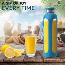 Load image into Gallery viewer, Swig Savvy Glass Water Bottles with Protective Silicone Sleeve &amp; Stainless Steel Leak Proof Lid
