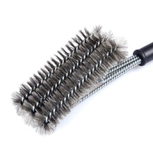 Load image into Gallery viewer, Barbestar 18" 3 in 1 Safe Barbecue Grill Brush Wire Bristles
