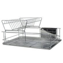 Load image into Gallery viewer, Space Saving Stainless Steel Chrome Dish Rack - Assorted Styles
