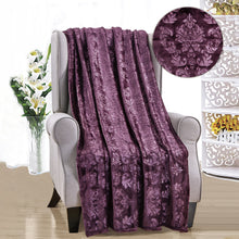 Load image into Gallery viewer, Versailles Throw Flannel Fleece Blanket

