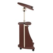 Load image into Gallery viewer, Sit-to-Stand Rolling Adjustable Laptop Cart with Storage
