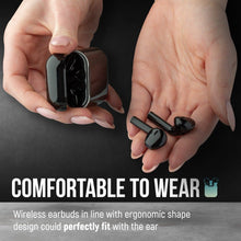 Load image into Gallery viewer, Airbuds Wireless Bluetooth Earphones with Charging Case and Bonus Qi Charging Mat
