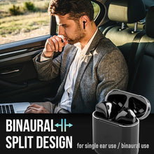 Load image into Gallery viewer, Airbuds Wireless Bluetooth Earphones with Charging Case and Bonus Qi Charging Mat
