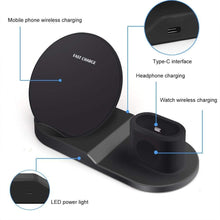 Load image into Gallery viewer, AirDock 3-in-1 Wireless Power Charging Station
