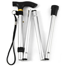 Load image into Gallery viewer, Portable Aluminum Folding Walking Travel Stick Cane
