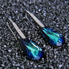 Load image into Gallery viewer, Bermuda Blue Stone Drop Earring
