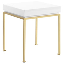 Load image into Gallery viewer, Bianca Nightstand Side Table Square Frame High Sheen Lacquer
