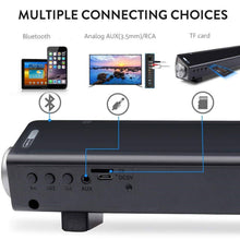 Load image into Gallery viewer, Bluetooth Sound Bar Wired and Wireless Mini Home Theater Audio
