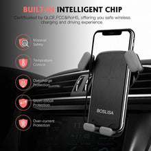 Load image into Gallery viewer, Boslisa Qi Gravity Wireless Car Charger Mount
