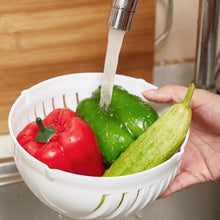 Load image into Gallery viewer, White Salad Cutter Bowl
