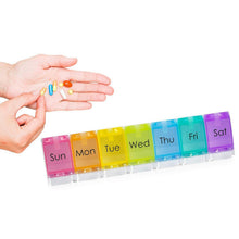 Load image into Gallery viewer, 7-Day Weekly Travel Pill Organizer

