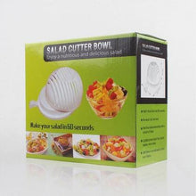 Load image into Gallery viewer, White Salad Cutter Bowl
