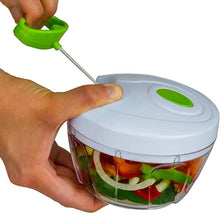 Load image into Gallery viewer, Compact &amp; Powerful Hand Held Vegetable and Fruit Chopper and Slicer
