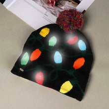 Load image into Gallery viewer, Festive LED Lights Knit Hat
