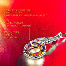 Load image into Gallery viewer, Flaming Phoenix Fire Swirl Necklace

