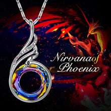 Load image into Gallery viewer, Flaming Phoenix Fire Swirl Necklace
