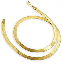 Load image into Gallery viewer, Gold Magic Herringbone Flat Chain Necklace - Size: 18"
