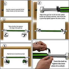 Load image into Gallery viewer, Gym Pull Up Doorway Chin Up Fitness Exercise Trainer Bar
