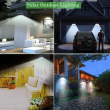 Load image into Gallery viewer, IP65 Waterproof Solar Lights Outdoor 55 LEDs Wall Solar Lights
