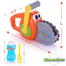 Load image into Gallery viewer, Kids Outdoor Bubble Chainsaw Blower - 500 Bubbles per Minute

