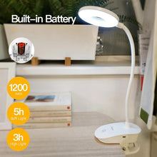Load image into Gallery viewer, LED Touch On/off Switch with 3 Modes Desk Lamp Clip
