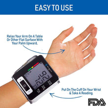 Load image into Gallery viewer, MD Health Wrist Blood Pressure Monitor U60CH
