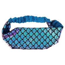 Load image into Gallery viewer, Mermaid Face Mask and Headband Set
