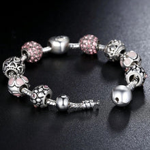 Load image into Gallery viewer, Mother's Day "LOVE" Engraved Heart Charm Bracelet
