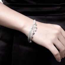 Load image into Gallery viewer, Multi Strand Heart Charm Bracelet
