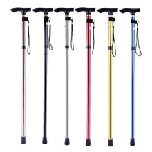 Load image into Gallery viewer, Portable Aluminum Folding Walking Travel Stick Cane

