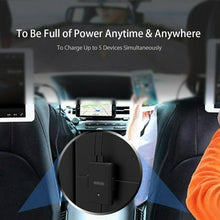 Load image into Gallery viewer, NTONPOWER 5 USB Ports Car Charger with 1.8 Extension Cable
