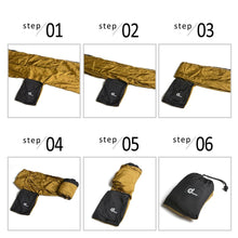 Load image into Gallery viewer, Odoland Lightweight Portable Nylon Camping Hammock and Steel Carabiners
