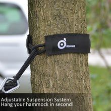 Load image into Gallery viewer, Odoland Lightweight Portable Nylon Camping Hammock and Steel Carabiners

