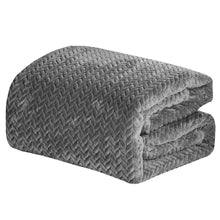 Load image into Gallery viewer, Oversized  Chevron Braided Throw Blanket
