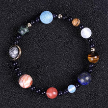 Load image into Gallery viewer, Planets of the Galaxy Marble Stretch Bracelet

